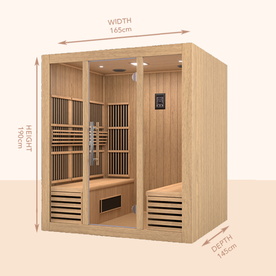 Kiva Wellness 4 Person Far Infrared Sauna Spacious Relaxation