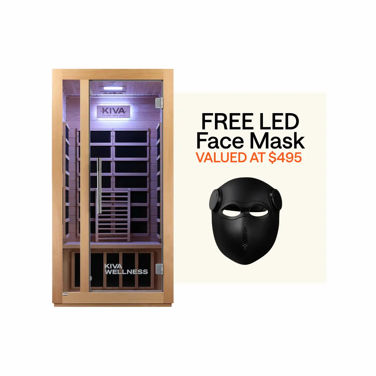 Kiva Rise™ 1 Person Far-Infrared Sauna