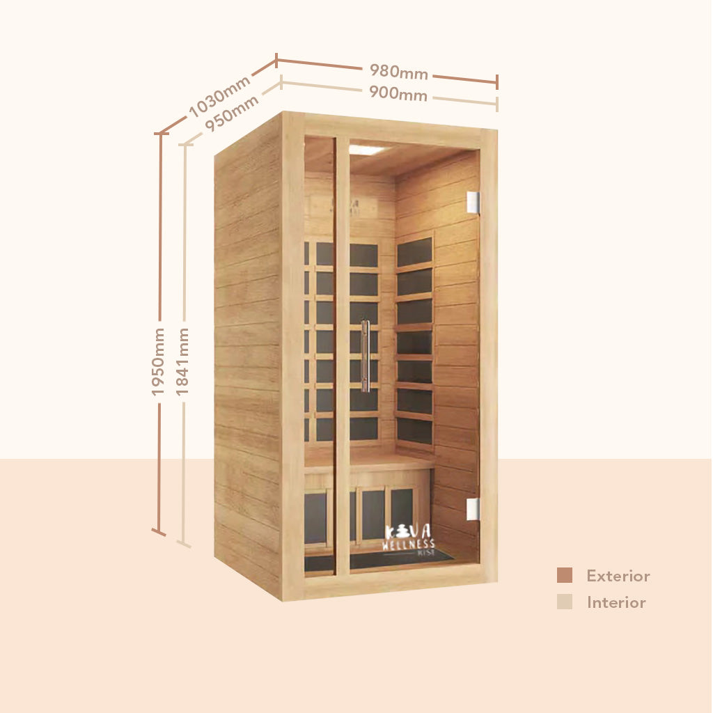 Rise Far-Infrared Sauna 1 Person