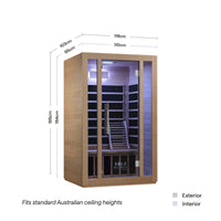 Kiva Rise™ 2 Person Far-Infrared Sauna