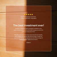 Kiva Rise™ 2 Person Far-Infrared Sauna