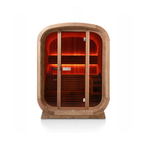 Ritual™ 2 Person Glass Front Outdoor Finnish Sauna