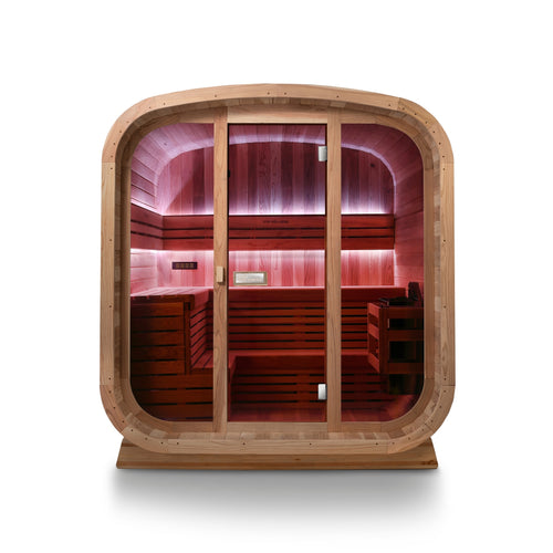 Ritual™ 6 Person Glass Front Outdoor Finnish Sauna
