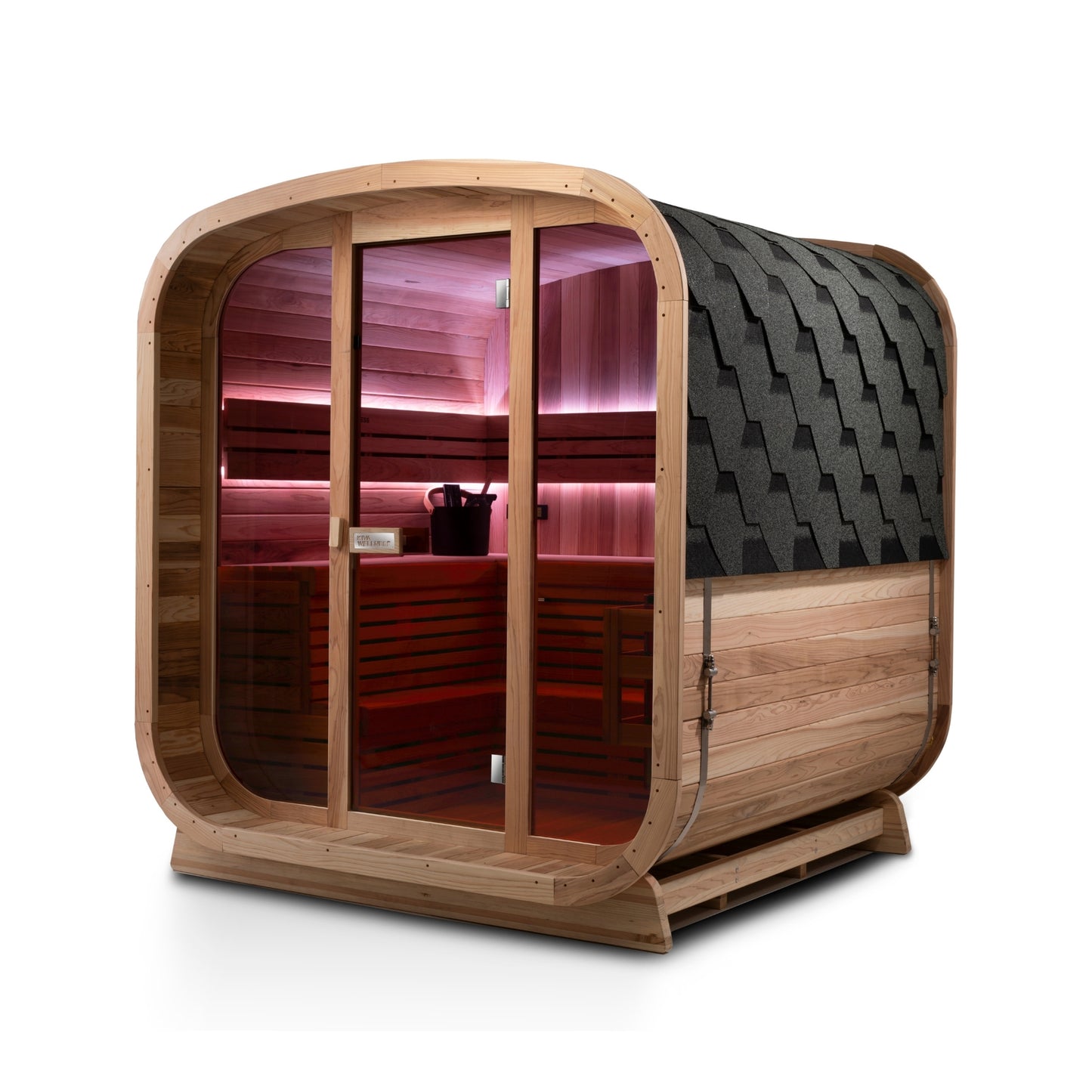 Ritual™ 6 Person Glass Front Outdoor Finnish Sauna