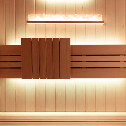 ‍Kiva Reset 2 Person Traditional Double Tier Finnish Sauna - 4.5kw Heater